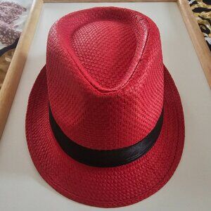 Red Fedora Hat